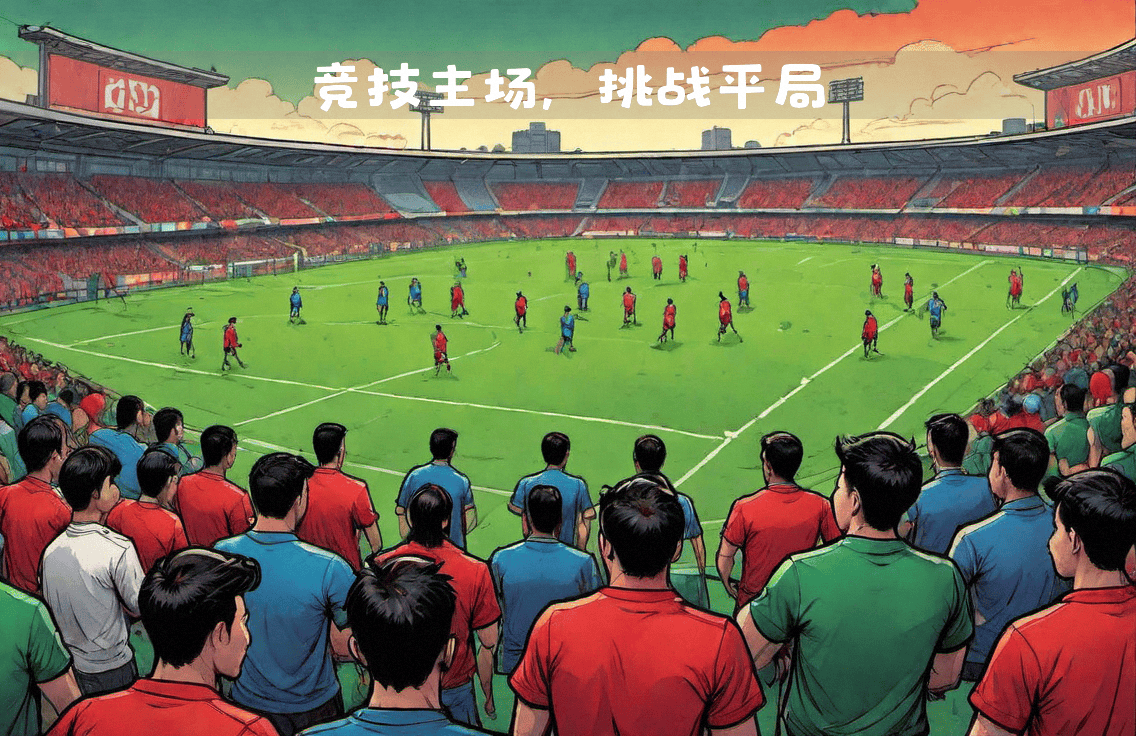 比赛双方队伍实力均衡，打成平局